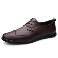 Natūralios odos vyriški oficialūs batai Elegantiški vyriški laisvalaikio Oxford tipo batai Naujas atvykimas Vyriški verslo avalynė Patogūs laisvalaikio plokščiapadžiai 44 juoda