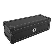 5 Slot Watch Box Watch and Jewelry Case Dust Resistant Watch Storage Organizer for Home Travel Black juoda