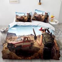 Pubg Bedding Set Single Twin Full Queen King Size Game Pubg Bed Set Aldult Kid Bedroom Duvetcover Sets 3D Print Menwomen 030 EU Single(135*200cm)3pcs