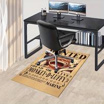 Biuro kilimas: Beždžionė D. Luffy ieškomas plakatas Sofos kilimėlis Kėdės kilimėlis Apsaugai 80cm by 120cm gray