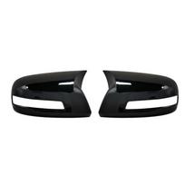 For Honda CIVIC 2012-2015 Car Rearview Side Mirror Cover Wing Cap Exterior Sticker Rear View Case Trim Carbon Fiber Style Black Gloss Black