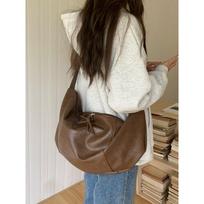 Large-capacity Dumpling-shaped Bag with Lazy Style, Simple and Casual Commuting Shoulder Bag ruda