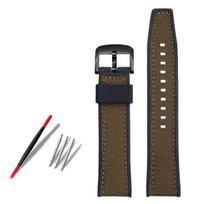 21mm 22mm Austas Nailono Guminis Dugnas Laikrodžio Dirželis Tissot T116 Seiko No. 5 SSB373P1 Mido Vyriškas Vandeniui atsparus Silikoninis Apyrankė 21mm