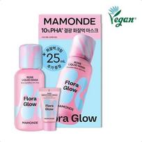 Mamonde Flora Glow Rose Liquid Mask 80ml Set (+Rose Smoothing Cream 25ml) +RoseSmoothing Cream25ml