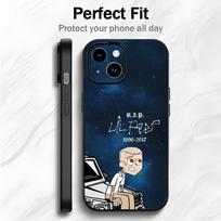 Emo Sad American Singer L-Lil Peep Phone Case Phone Case Trend Soft Packaging Lightweight For iPhone17 16 15 14 ProMax iphone12promax black
