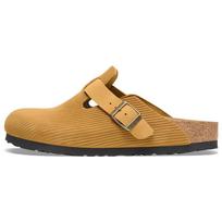 Boston Birkenstock Suede Embossed Corduroy Narrow 'Cork Brown' 1026183 38