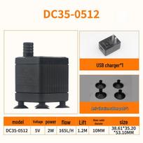 Mini Silent Submersible Pump: 5V/12V Desktop Aquarium Fish Tank Filter Pump