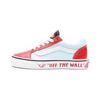 SE Bike x Vans Old Skool Kids Lil Ripper Kids Sneakers Blue Red Plume VN0A4BUU3U8 34 white
