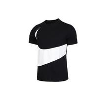 Nike Sportswear Swoosh Short Sleeve T-Shirt Men Tops Black CW4305-010 S