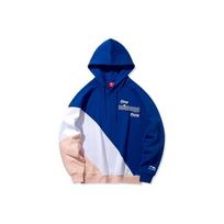 Li-Ning SS20 Paris Fashion Week Ping Pong Print Colorblock Hoodie Unisex Hoodie Blue AWDQ337-1 M blue