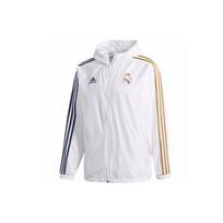 Adidas Real Madrid Printed Windbreaker Jacket Men Outerwear White GE1996 L white