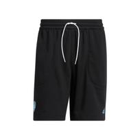 Adidas Don Dream Drawstring Shorts With Solid Color Logo Print Men Bottoms Black HG4420 M