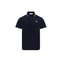 Stone Island Compass Patch Logo Polo Shirt Navy Blue Men Tops 80152SC18-A0020 S