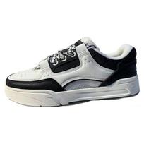Anta Slip Resistant Shock Absorbing Lightweight Low Top Skate Shoes Women Sneakers Ivory-White Basic-Black 122338040S-4 40 gray