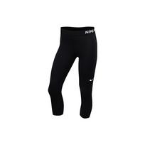 Nike Pro Logo Print High Waist Training Capris Women bottoms Black 938754-010 S