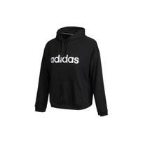 Adidas Neo W Ce Linear Hdy Logo Print Sports Hoodie American Vintage Sweatshirt Women hoodies Black GP7117 L
