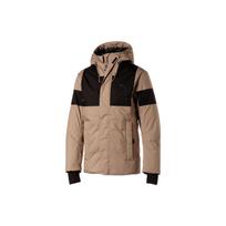 Puma Logo Print Pattern Spliced Zipper Down Jacket Men Outerwear Light-Brown 848286-40 XS black