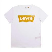 Levis Plain Logo Print Round Neck Short Sleeve T-Shirt Women tops White 17369-0264 XS