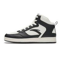 Anta Zero Feel Oreo Simple Versatile Height Increasing Lightweight Mid-Top Sneakers Women sneakers White Black 922448084-4 36
