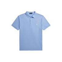 Polo Ralph Lauren Solid Color Small Pony Embroidered Button Slim Fit Straight Short Sleeve Polo Shirt Men Polo Shirts Blue MNPOKNI1N822788-400 XS