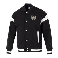 Puma Running Training Knitted Fashion Baseball Jacket Men Jacket Black 632529-01 M black