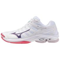 Mizuno  Wave Voltage 2 White Violet Indigo Women Sneakers Camellia-Rose V1GC246020 36
