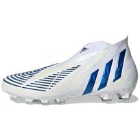 Adidas Predator Edge+ Round Toe Slip-On AG (Rubber Short Studs) Durable Soccer Shoes Men Soccer Shoes White Blue GZ4647 40