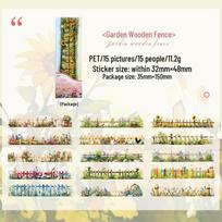 Yi Niao Four Seasons Flora Series: Landscape Scenery PET Stickers - 6 Natural Element Designs