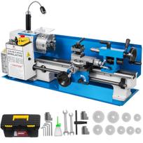 Mini metalo tekinimo staklės 550W Kintamo greičio metalo tekinimo staklės 50–2500 aps./min. Tikslios mini stalinės tekinimo staklės 7x14 colių mini tiksliųjų detalių apdirbimo pavyzdžiui
