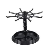 Jewelry Rotating Rings Display Holder Organizer Necklace Keychain Stand Rack Hooks Shelf Organizer Jewelry Accessories short style juoda