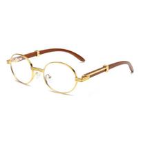 Men Stylish Vintage Metal Rim Gradient Casual Shades Women Trendy Luxury Design Sun Glasses KAMMPT Vintage Oval Sun Glasses as picture shows