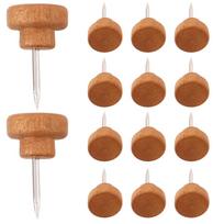 150Pcs Wood Push Pins Natural Rustic Decorative Thumbtacks for Photo Postcard Calendar Bulletin Board Cork Board Classroom China Mainland