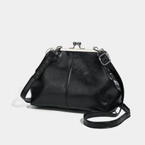 Vintage Lychee-patterned Luxury Clutch Genuine Leather Large Capacity Crossbody Bag Buckle Elegant Fashi Evening Shoulder Bag juoda