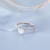 2026 New Style Adjustable S925 Sterling Silver Mother-of-Pearl Women's Ring Open Adjustable