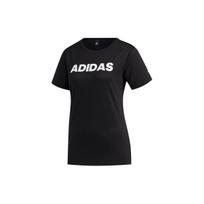 Adidas Essentials Linear Logo Color Block Short Sleeve T-Shirt Women Tops Black FM5312 S black