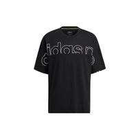Adidas NEO Casual Loose Straight Sport Round Neck T-Shirt Men Tops Black H59450 M