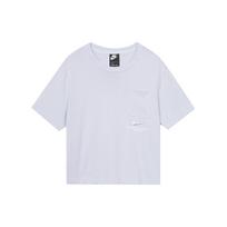 Nike Sportswear Swoosh 3D Logo Loose Breathable Round Neck Short Sleeve T-Shirt Women Tops Purple CZ8912-576 L
