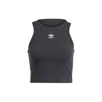 Adidas Originals Trefoil Solid Logo Sleeveless Sports Vest Women Tops Black IJ8251 XS