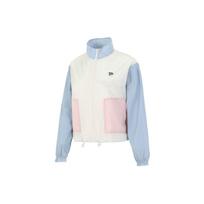 PUMA Color Block Casual Sports Zip Jacket Women Jacket Beige 532726-73 M white