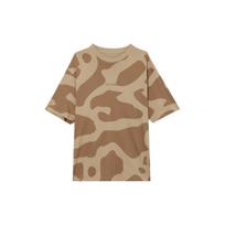 Jordan Air  Wordmark 85 Camo Crew Neck T-Shirt Men Tops Mellow-Yellow Dark-Brown HF0259223 S beige