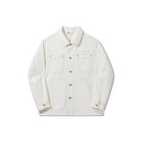 Li Ning Vital Series Solid Color Single-Breasted Washable Denim Jacket Unisex Jacket Off-White Washed-Denim AJDT705-3 XXL