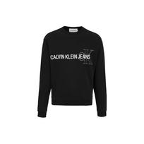 Calvin Klein Logo Print Crew Neck Sweatshirt Men Sweatshirt Black J30J318181-BEH XL black