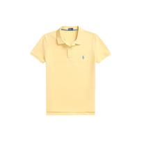 Polo Ralph Lauren SS24 Solid Color Small Pony Embroidered Straight Casual Short Sleeve Polo Shirt Women tops Yellow WMPOKNINB920164-700 L