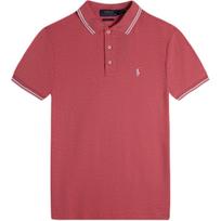 Polo Ralph Lauren Ss24 Pony Logo Embroidered Short Sleeve Polo Shirt Men tops Watermelon-Red 710766488-007 XS