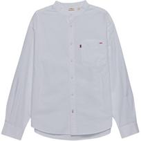 Levis Comfortable Solid Color Simple Stand Collar Long Sleeve Shirt Men shirts 003MY-0000 XL