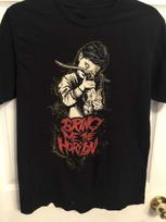 Bring Me The Horizon girl with goat skull  Unisex Cotton S-5XL T-shirt NA290 Unisex T-Shirt S