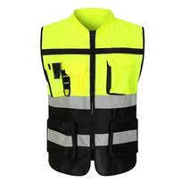 Night Walking Highlight Vests Outdoor Adjustable Safety Vest Lightweight Biking Safety Straps Waterproof Running Gear One Size žalia