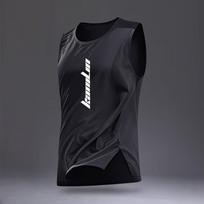 Men's Quick-Dry Sleeveless Sports Vest for Running, Fitness, and Basketball Training XL juoda