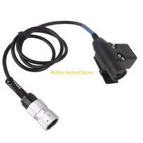 W89C U94 PTT Cable Plug Push to Talk Button Headset Adapter for AN/PRC148 & AN/PRC152 Radio Accessories China Mainland