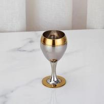 304 Stainless Steel Gold Rim Red Wine Glass Set for Bar, Dining, and Kitchen